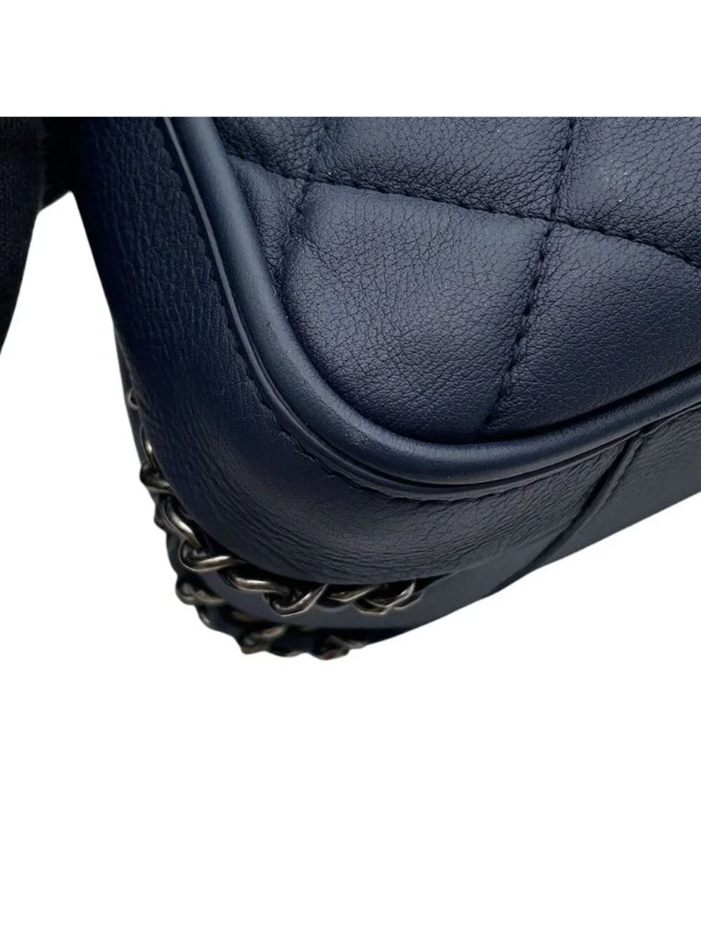 Chanel Chain Shoulder Bag Quilted CC Logo 2-Way
